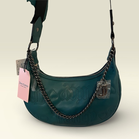 NWT Juicy Couture Teal Crossbody Bag - Picture 2 of 7